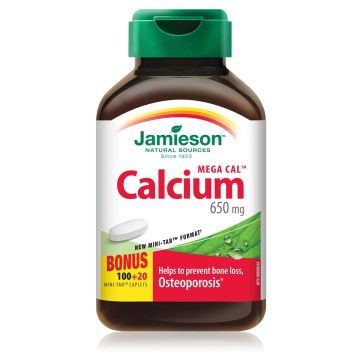Jamieson Mega Calcium Мега калций 650мг х 100+20 таблетки