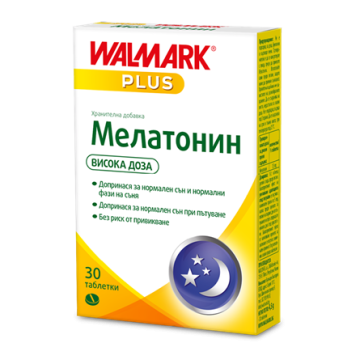 Walmark Plus Мелатонин висока доза х 30 таблетки