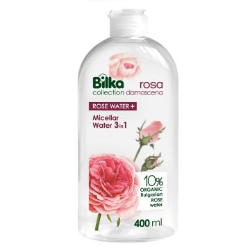 Bilka Rosa Damascena Rose Water Мицеларна вода 3в1 с органична розова вода 400 мл