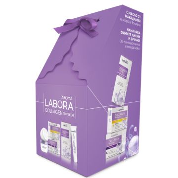 Aroma Labora Collagen Recharge Дневен крем 50 мл + Aroma Labora Collagen Recharge Нощен крем 50 мл + Aroma Labora Collagen Recharge Околоочен крем 15 мл Комплект