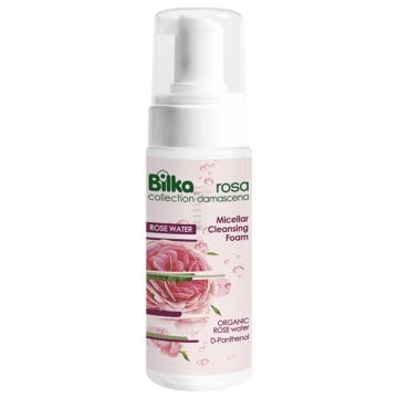 Bilka Rosa Damascena Почистваща мицеларна пяна за лице с розова вода 140 мл