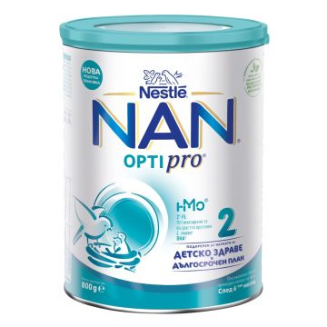 Nestle NAN Optipro 2 HM-O Преходно мляко за бебета 6-12М 800 гр 
