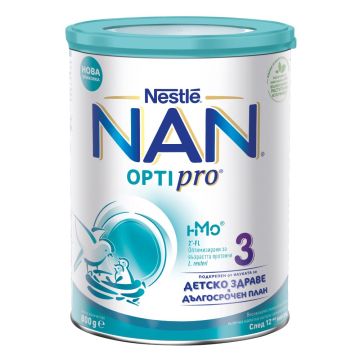 Nestle NAN Optipro 3 HM-O Обогатена млечна напитка 12М+ 800 гр 