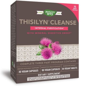 Nature's Way Thisilyn Cleanse With Herbal Digestive Sweep Професионална детоксикация за 15 дни в 3 фази х30/90/30 капсули