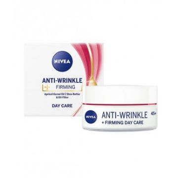 Nivea Anti-Wrinkle Plus Стягащ дневен крем против бръчки 45+ 50 мл
