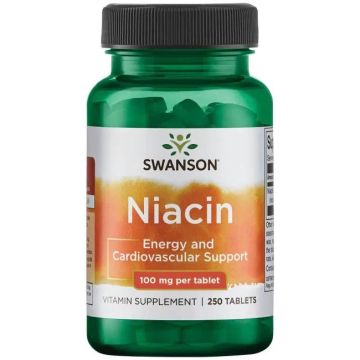 Swanson Niacin Ниацин 100 мг 250 таблетки
