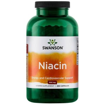 Swanson Niacin Ниацин 500 мг 250 капсули