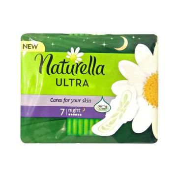 Naturella Ultra Night Дамски нощни превръзки с лайка 7 бр