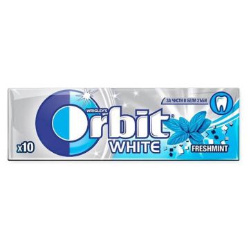 Orbit White Freshmint Дъвки за чисти и бели зъби х10 дражета