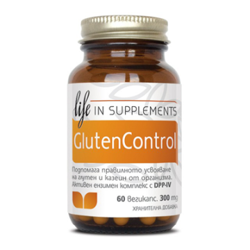 Herbamedica GlutenControl Глутен контрол за смилане на глутен, казеин 300 мг х 60 капсули