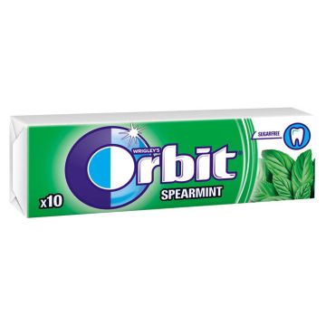 Orbit Spearmint Дъвки с ментов вкус х10 дражета