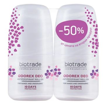 Biotrade Odorex Дезодорант рол-он против изпотяване 2 х 40 мл Комплект