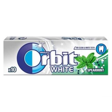 Orbit White Spearmint Дъвки с ментов вкус за блестяща усмивка х10 дражета