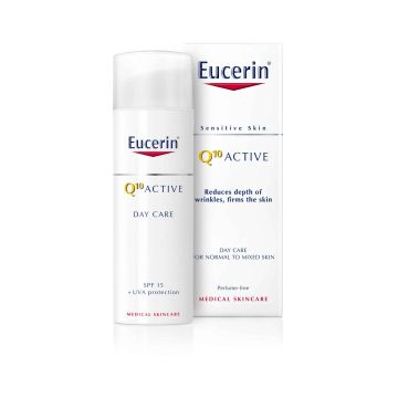 Eucerin Q10 Active Дневен флуид против бръчки за нормална към смесена кожа SPF15 50 мл