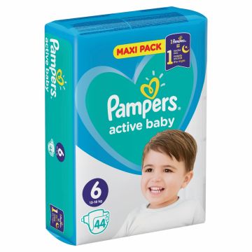 Пелени Pampers Active Baby Maxi Pack Размер 6 XL 44 бр