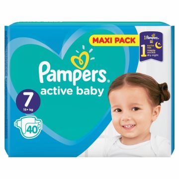 Пелени Pampers Active Baby Maxi Pack Размер 7 XL 40 бр