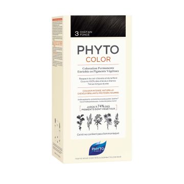 Phyto Phytocolor Безамонячна боя за коса 3 Тъмен Кестен / Chatain Fonce