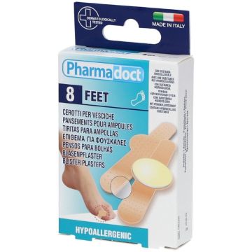 Pharmadoct Feet Хидроколоидни пластири с пяна за мазоли х 8 бр