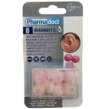 Pharmadoct Тапи за уши восъчни х 8 бр