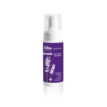 Bilka Lavender & Hyaluron Hair Foam Пяна за коса хидратираща и регенерираща 140 мл