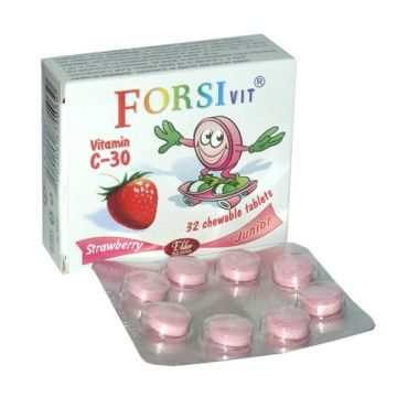 Forsivit За деца дъвчащи таблетки с вкус на ягода 30 мг x32 бр Elder Bulgaria