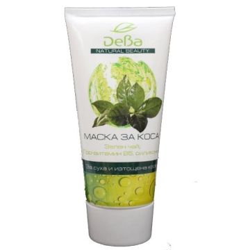 Deva Beauty Маска за коса със зелен чай и витамин B5 за суха коса 200 мл