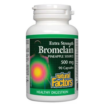Natural Factors Bromelain Бромелаин за добро храносмилане 500 мг х 90 капсули