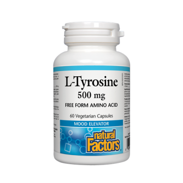 Natural Factors L-Tyrosine при депресия и стрес 500 мг х 60 капсули