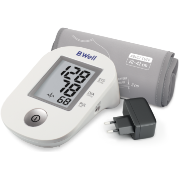 Автоматичен апарат за измерване на кръвно налягане + адаптер B.Well PRO-33