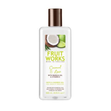  Fruit Works Coconut аnd Lime Душ гел кокос и лайм 500 мл