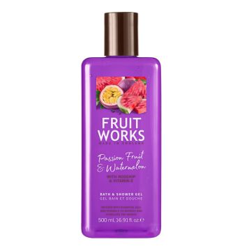 Fruit Works Passion Fruit and Watermelon Душ гел Маракуя и Диня 500 мл