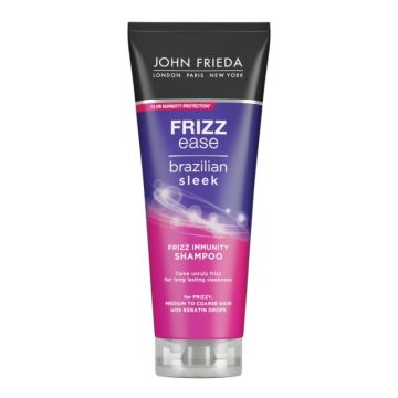 John Frieda Frizz-Ease Brazilian Sleek Шампоан за коса за мигновено и лесно изправяне 250 мл
