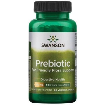 Swanson Prebiotic Пребиотик за поддържане на чревната флора 375 мг х60 капсули 