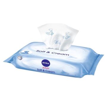 Nivea Baby Soft & Cream Мокри кърпички с мек крем x 63