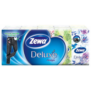 Zewa Deluxe Носни кърпи 3 пласта пакет x10 бр