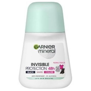 Garnier Mineral Invisible 48h Black and White Colors Рол-он против изпотяване за жени 50 мл