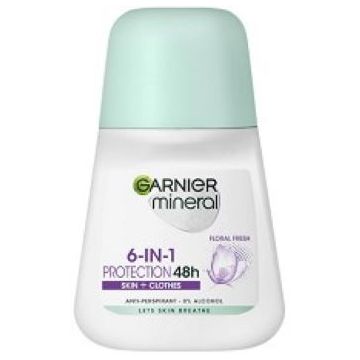 Garnier Mineral Protection 6 Floral Fresh Рол-он против изпотяване за жени 50 мл