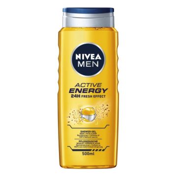 Nivea Men Active Energy Ревитализиращ душ-гел за мъже за тяло, лице и коса 500 мл