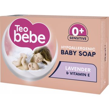 Teo Bebe Бебешки крем-сапун с екстракт от лавандула 0+ месеца 75 гр