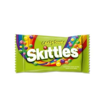 Skittles Crazy Sours Дъвчащи бонбони 38 гр
