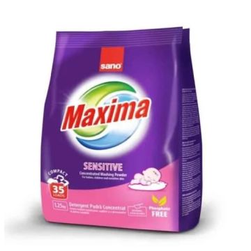Sano Maxima Sensitive Бебешки прах за пране 1.25 кг