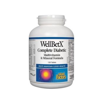 Natural Factors WellBetX Complete Diabetic Мултивитамини за диабетици x120 таблетки