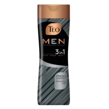 Тeo Men 3in1 За измиване на коса, тяло и лице 350 мл