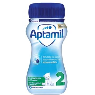 Aptamil 2 Течно мляко за хранене от 6-12M 200 мл