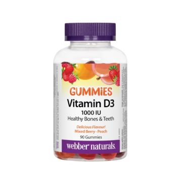 Webber Naturals Витамин D3 Гъми 1000 IU х90 желирани таблетки