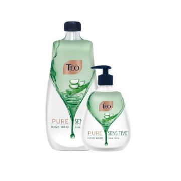 Teo Sensitive Течен сапун за чувствителна кожа с алое вера - пълнител 800 мл