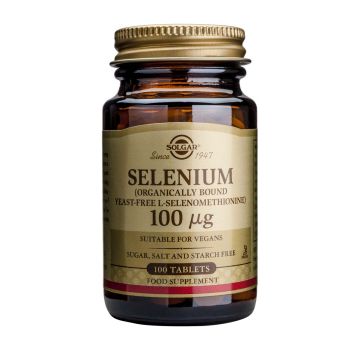 Solgar Selenium Селен за щитовидната жлеза 100 мкг x100 капсули