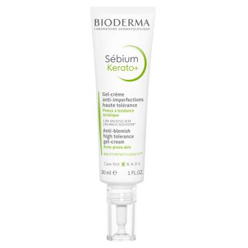 Bioderma Sebium Kerato+ Гел-крем против белези и несъвършенства за акнеична кожа 30 мл