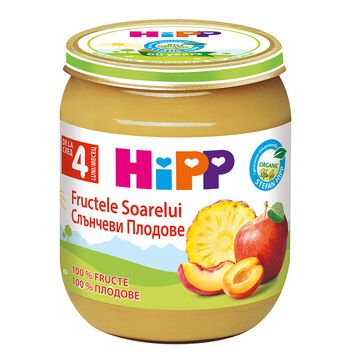 Hipp био пюре плодов десерт 4М+ 125 гр