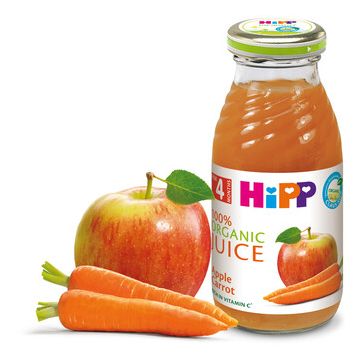 Hipp Био сок ябълки и моркови 4М+ 200 мл